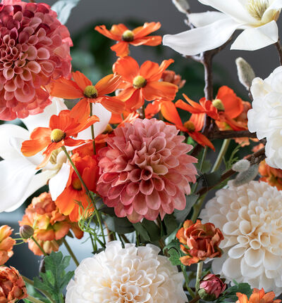 Kunstig rosa dahlia 49 cm Kunstig rosa dahlia 49 cm